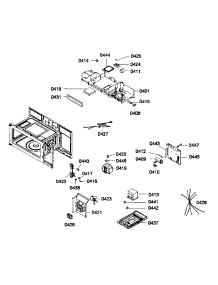 Cabinet Parts parts for Bosch Microwave HMV3021U/01 from AppliancePartsPros.com