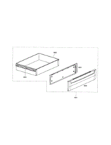 Drawer parts for Bosch Range HDS7052U/01 from AppliancePartsPros.com