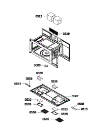 Lights  /  Vents parts for Bosch Microwave HMV3051U/01 from AppliancePartsPros.com