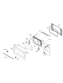 Door parts for Bosch Microwave HMC87151UC/01 from AppliancePartsPros.com