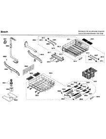 Rack parts for Bosch Dishwasher SHV68M03UC/52 from AppliancePartsPros.com