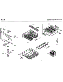 Rack Asy parts for Bosch Dishwasher SHX7ER55UC/48 from AppliancePartsPros.com