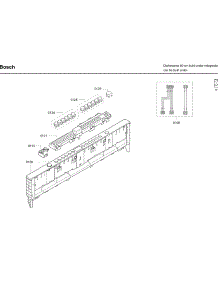 Control Panel parts for Bosch Dishwasher SHX7ER55UC/55 from AppliancePartsPros.com