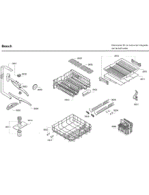 Rack Asy parts for Bosch Dishwasher SHX7ER55UC/55 from AppliancePartsPros.com