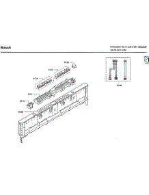 Control Panel parts for Bosch Dishwasher SHX7ER55UC/93 from AppliancePartsPros.com