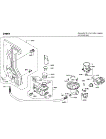 Pump parts for Bosch Dishwasher SHX7ER55UC/93 from AppliancePartsPros.com