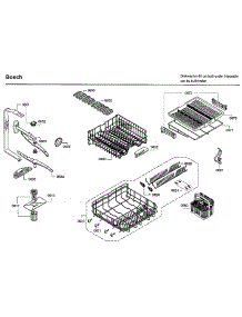Rack Asy parts for Bosch Dishwasher SHX7ER55UC/93 from AppliancePartsPros.com