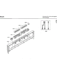 Control Panel parts for Bosch Dishwasher SHX7ER55UC/51 from AppliancePartsPros.com