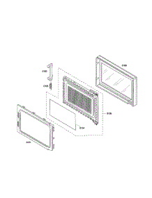Door parts for Bosch Microwave HMB5051/01 from AppliancePartsPros.com