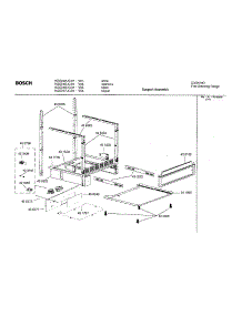 Support Assembly parts for Bosch Range HGS245UC/01 from AppliancePartsPros.com
