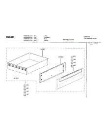 Warming Drawer parts for Bosch Range HGS245UC/01 from AppliancePartsPros.com