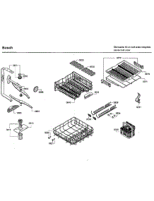 Rack Asy parts for Bosch Dishwasher SHX7ER55UC/51 from AppliancePartsPros.com