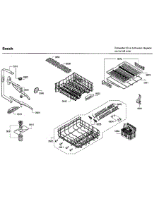 Rack Asy parts for Bosch Dishwasher SHX7ER55UC/82 from AppliancePartsPros.com