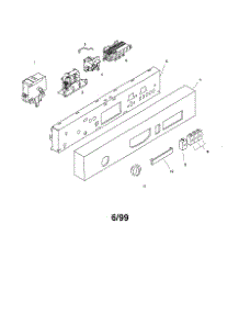 Fascia Panel parts for Bosch Dishwasher SHU3006UC/06 from AppliancePartsPros.com