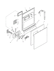 Door Assembly parts for Bosch Dishwasher SHU3006UC/06 from AppliancePartsPros.com