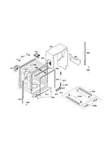 Tub parts for Bosch Dishwasher SHX45P05UC/60 from AppliancePartsPros.com