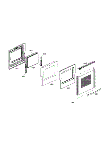 Door parts for Bosch Range HDS7022U/01 from AppliancePartsPros.com