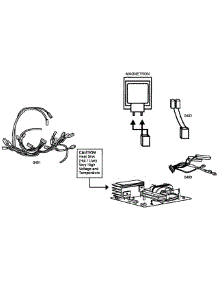 Wiring parts for Bosch Microwave HMB5050/02 from AppliancePartsPros.com