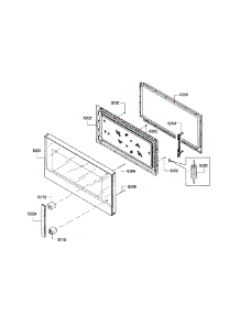 Door parts for Bosch Microwave HMV8052U/02 from AppliancePartsPros.com