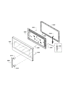 Door parts for Bosch Microwave HMV5052U/02 from AppliancePartsPros.com
