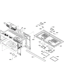 Motor parts for Bosch Microwave HMV5052U/02 from AppliancePartsPros.com