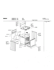 Range Structure parts for Bosch Range HGS232UC/01 from AppliancePartsPros.com