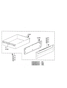 Warming Drawer parts for Bosch Range HGS442UC/01 from AppliancePartsPros.com