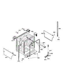 Tub parts for Bosch Dishwasher SHE43C02UC/47 from AppliancePartsPros.com