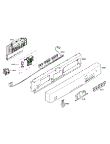 Control Panel parts for Bosch Dishwasher SHE43M05UC/48 from AppliancePartsPros.com