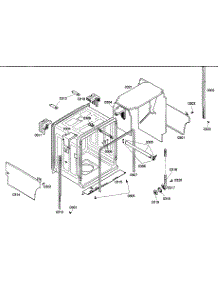Cavity Assembly parts for Bosch Dishwasher SHE43M05UC/48 from AppliancePartsPros.com