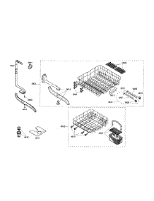 Racks  /  Spray Arm parts for Bosch Dishwasher SHE44C02UC/22 from AppliancePartsPros.com