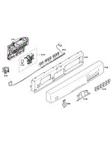 Front Panel parts for Bosch Dishwasher SHE43P12UC/56 from AppliancePartsPros.com