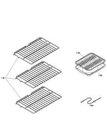 Shelfs parts for Bosch Wall Oven HBL5750UC/02 from AppliancePartsPros.com