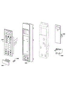 Microwave Panel parts for Bosch Wall Oven HBL5760UC/03 from AppliancePartsPros.com
