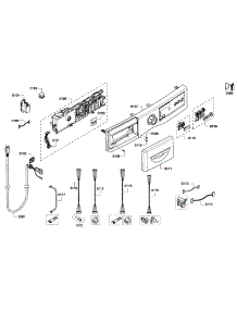 Control Panel parts for Bosch Washer WFVC3300UC/19 from AppliancePartsPros.com