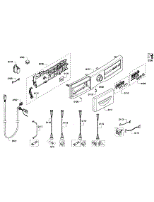 Control Panel parts for Bosch Washer WFVC5440UC/19 from AppliancePartsPros.com