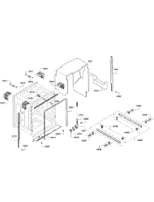 Cabinet parts for Bosch Dishwasher SHE68R56UC/69 from AppliancePartsPros.com
