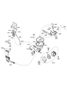 Pump parts for Bosch Dishwasher SHE44C05UC/40 from AppliancePartsPros.com