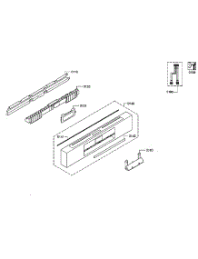 Control Panel parts for Bosch Dishwasher SHEM78WH5N/29 from AppliancePartsPros.com