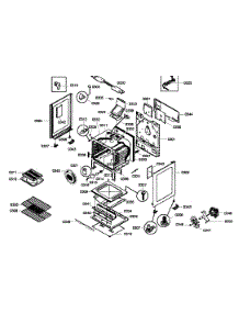 Cabinet Assembly parts for Bosch Range HGS5053UC/01 from AppliancePartsPros.com