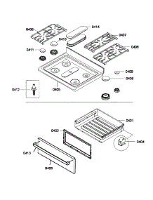 Top  /  Drawer parts for Bosch Range HGS5053UC/01 from AppliancePartsPros.com