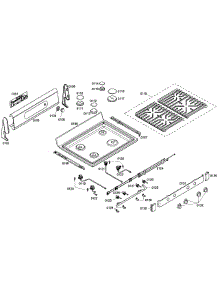 Stove Top parts for Bosch Range HGS7052UC/01 from AppliancePartsPros.com