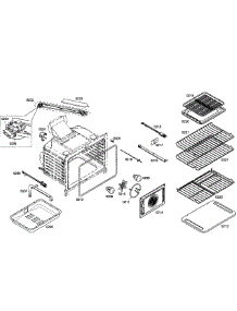 Oven Cavity parts for Bosch Range HGS7052UC/01 from AppliancePartsPros.com