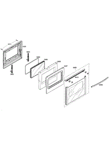 Door Assembly parts for Bosch Range HGS7052UC/01 from AppliancePartsPros.com