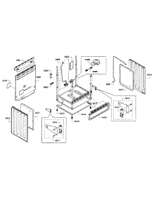 Cabinet parts for Bosch Range HGS7282UC/06 from AppliancePartsPros.com