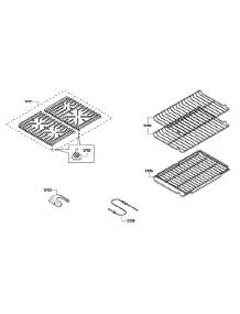 Grate  /  Shelf parts for Bosch Range HGS7282UC/06 from AppliancePartsPros.com