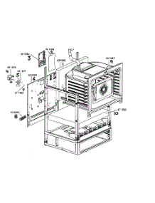 Frame Assembly parts for Bosch Range HES442U/01 from AppliancePartsPros.com