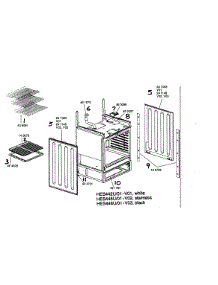 Range Paneling Shelving parts for Bosch Range HES442U/01 from AppliancePartsPros.com