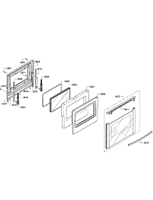 Door Assembly parts for Bosch Range HGS7052UC/08 from AppliancePartsPros.com