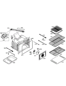 Oven Assembly parts for Bosch Range HGS7052UC/03 from AppliancePartsPros.com
